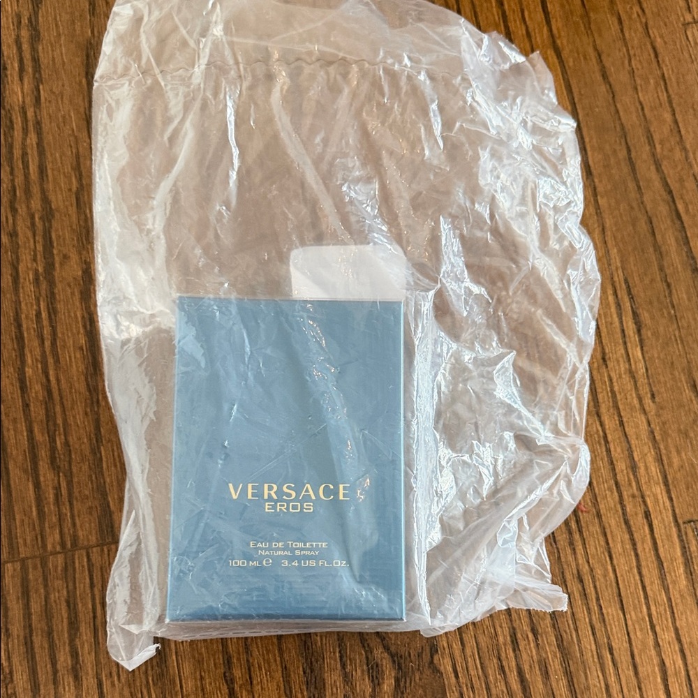 Versace Eros Blue and Gold Packaging